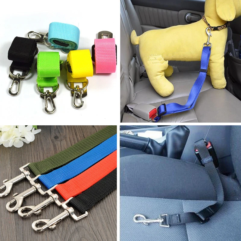 Saiji  small medium travel clip pet supplies adjustable cat car seat belt safety leads dog seatbelt leash