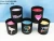 Import scented soy wax candle in black glass jar from China