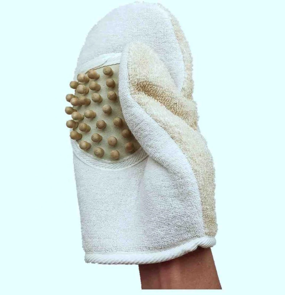 Scrub Wash Bath Mitten Glove for Bath or Shower-Massager Glove - Spa Exfoliation Accessories For Men and Women