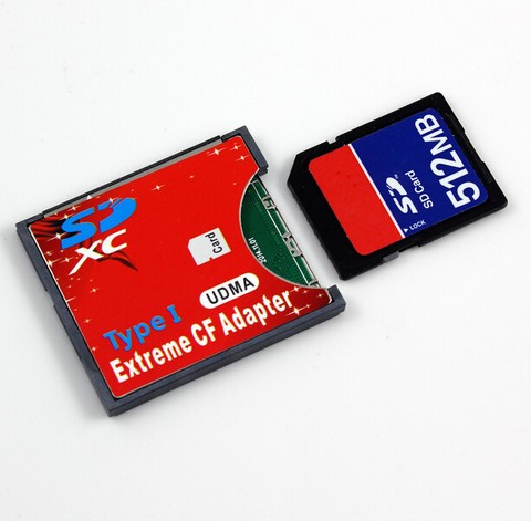 SD card to type 1 Compactflash memory card adapter CF card