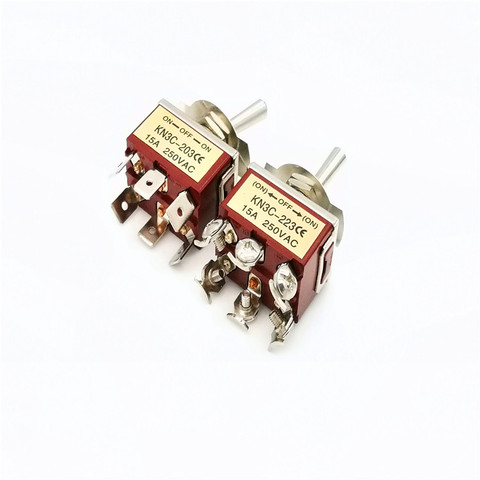 Buy Self-reset 10a 250vac /15a 125v Toggle Switch 6 Pin On-off-on from ...