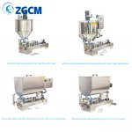 Semi-automatic Paste Filling Machine Mixing Filler Very Viscous Material Foods Packaging Equipment Bottle  Liquid Filler
