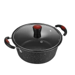 Set Cooking Pot Nonstick Non Stick Kitchen Pots Pan Wok Sauce Cookware Sets Marble Coating
