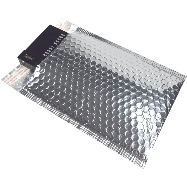 Shipping Pack Mailers Envelopes Silver Metallic Bubble Mailer Padded Envelope