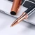 Import SHULI Caneta De Gel 0.5mm Rose Gold Business Signature Gel Ink Pens wholesale with custom logo from China