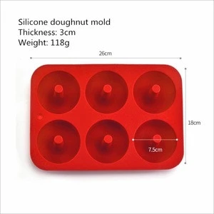 Silicone Doughnut Cake Mold Creative Six-way Doughnut Cake Mold High Temperature Kitchen Baking Utensils H670