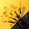 silicone kitchenware 11pcs cooking tools set silicone kitchen utensils sets with wooden handle