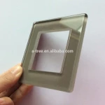 Silk Print Tempered Glass For Switch Panel Polished Edges