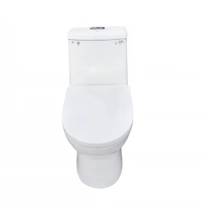 Simple And Easy To Clean Glaze Bathroom Vanity Toilet Ceramic Water Saving Toilet Sanitary Ware WC One Piece Siphonic Toilet