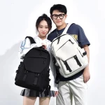Simple Couple Backpack Middle School and High School Students Backpack Sport Backpack for School