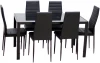 Simple dining room furniture modern stylish glass table top tea table steel stand dining table.