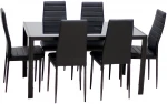 Simple dining room furniture modern stylish glass table top tea table steel stand dining table.