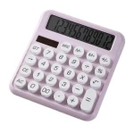Simple fashion office computer key multi-color mixed version calculator columns button colorful dual solar