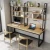 Import Simple modern home solid wood desk and bookshelf double desktop computer desk from China