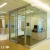 Single glass wall aluminium office partition