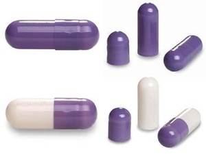 size 00 0 1 purple empty gelatin capsules