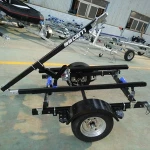 Small Compact Folding Boat Trailer for Inflatable Boat use