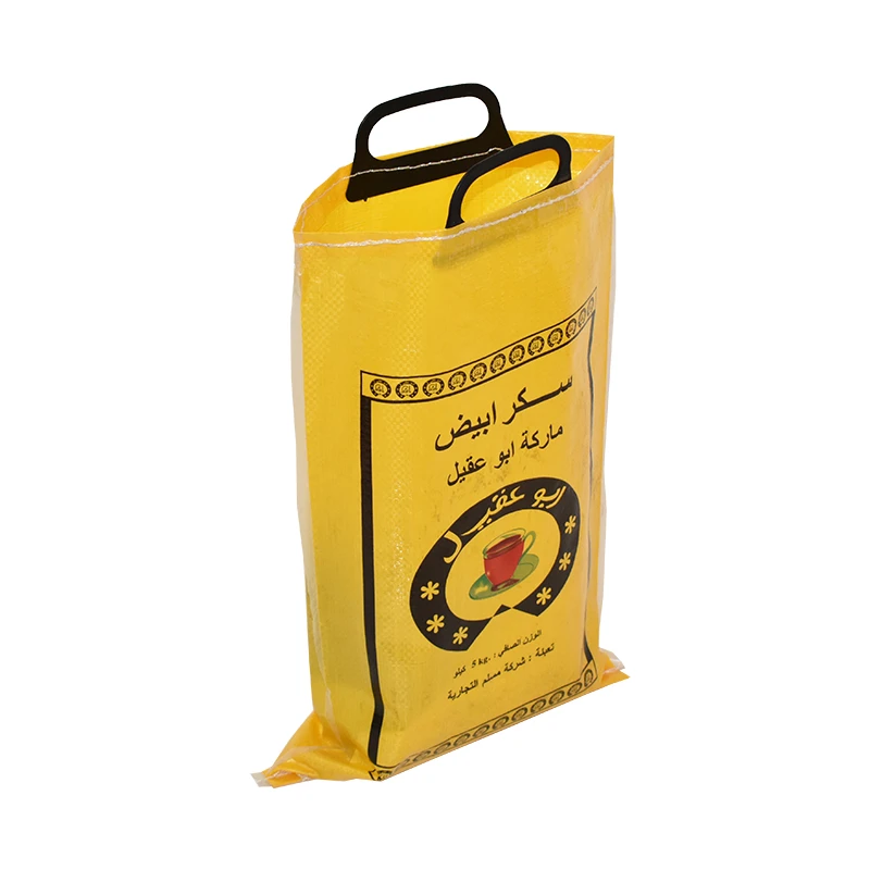 small size 5kg 10kg 25kg pp woven sugar packaging bag in Yemen market