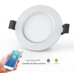 Smart Ceiling Lighting 24LED Smart LED Downlight Round Bluetooth Networking Smart Downlight LED