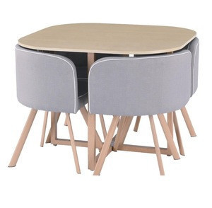 Import Smart Furniture Space Saving Round 4 Seater Dining Table Set Wooden Dining Room Furniture Dining Tables And Chairs Set From China Find Fob Prices Tradewheel Com