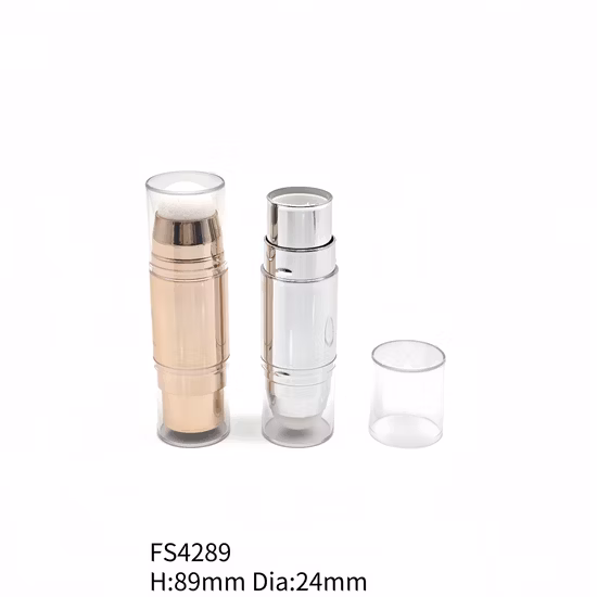 Emily Pack Fs4289 Metallized Silver Gold Round Double Side Concealer Foundation Stick 2in1 Beauty Makeup Highlighter Contour Stick