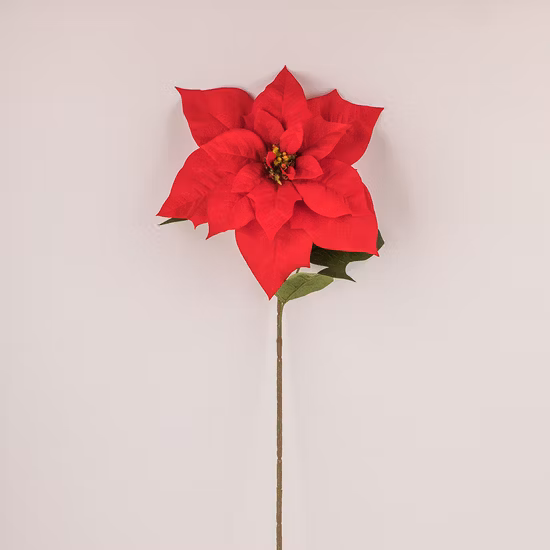New Product Items Christmas Tree Decorate Poinsettia Artificial Home Decoration Decorative Christmas Flowers