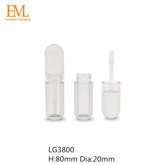 Import Round PETG Transparent Lipgloss Container as Lipgloss Empty Tube from China