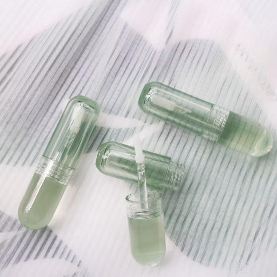 Round PETG Transparent Lipgloss Container as Lipgloss Empty Tube