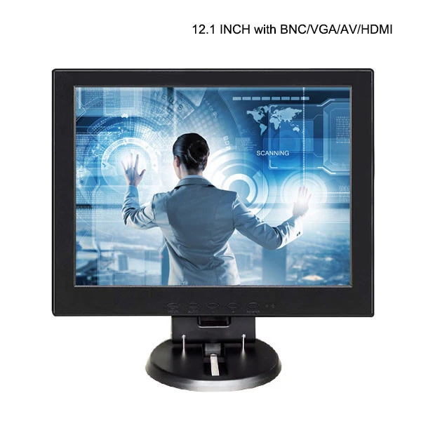 Square 12.1&#x27;&#x27; inch TFT-LCD DC 12V Monitor PC Monitor