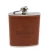 stainless steel 304 custom logo gift set leather hip pewter flask