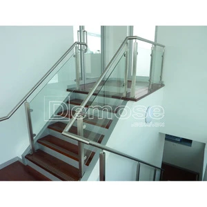 stainless steel glass post railing stair parts