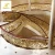 Import Stainless steel hand railings for stairs indoor premade gold metal stair railing from China