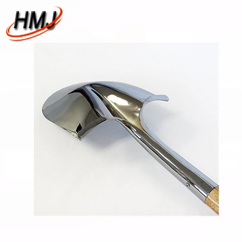 Stainless steel material round shape garden shovel