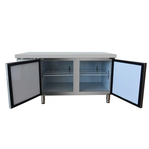 Stainless Steel Refrigeration Equipment Under Counter Freezer Prep Table Chiller For Commercial Kitchen