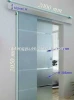 Stainless Steel Top Track Aluminium Soft Close  Interior Glass Sliding Door