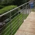 Import stair curved stainless steel rod balustrade with wood handrail from China