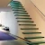 Import stair led lighting glass floating staircase from China