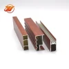 standard PVDF coating wooden grain sections beam sunroom roof kitchen extruded aluminium Frame extrusion