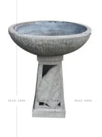 Stone Carving Bird Bath Garden Decoration