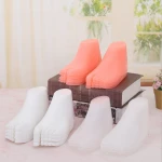 Store plastic half form foot mannequin shoe rack display