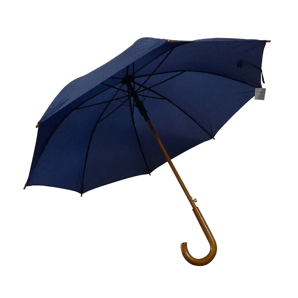 Straight Umbrella with wooden shaft cheap umbrella