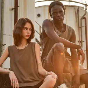 Streetwear Supplier 2023 Summer Split Side Vintage Acid Washed Tank Top Manufacturers