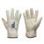 Import Stripe Back Safety Cuff Patched Palm Cow Grain Leather Glove Importers Leather Work gloves from China