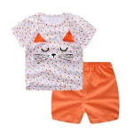 Summer T-shirt +shorts 2 pcs baby clothes sets bulk wholesale clothing