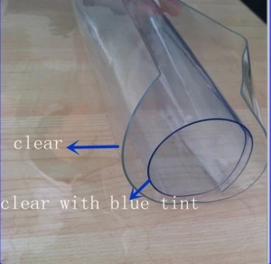 Super clear plastic Crystal PVC Film Produced by Real Factory 0.42mm