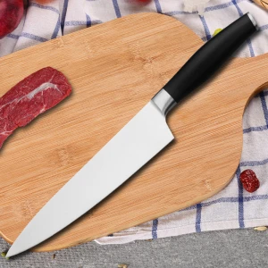Super sharp quality kitchen knife chefs knife stainless steel knife with ABS handle and stainless steel bloster