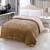 Import super soft micromink and sherpa comforter solid color flannel quilt from China