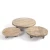 Import Support custom Round home decoration round wooden flower pot tray with wheels from China