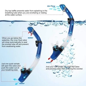 Swimming equipment underwater Breathing all dry snorkeling tube