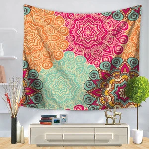 Tapestry wall hanging Twin Hippie Mandala Bohemian wall tapestry Psychedelic Indian Bedspread Magical Thinking Tapestry